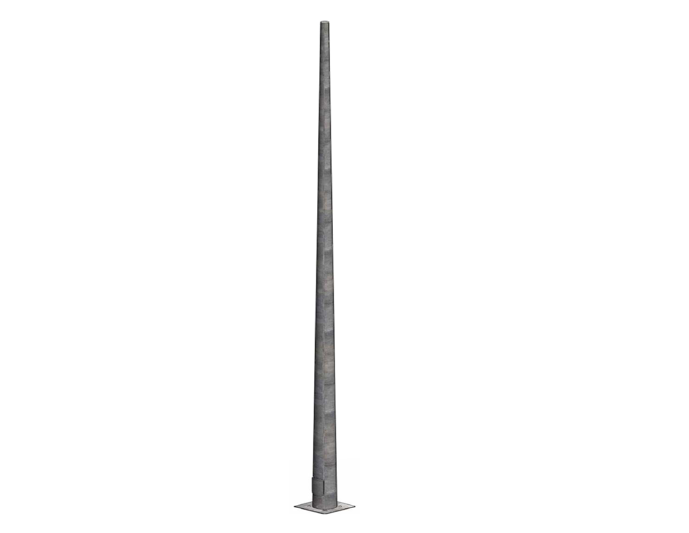 Poste cónico 12 metros galvanizado | ORBE
